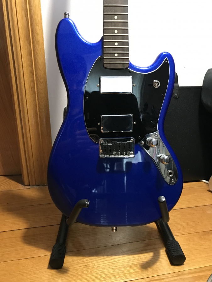 Squier Bullet Mustang - body with all the new hardware and wiring